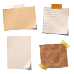 Fotobehang Paper, Paper notes, white ruled paper, texture, paper Notes, © tanmoy