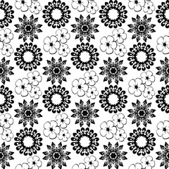 black and white seamless pattern