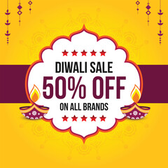 Diwali Sale Advertisement, Banner, Poster, Design vector template, Creative flyer concept, Graphic design element