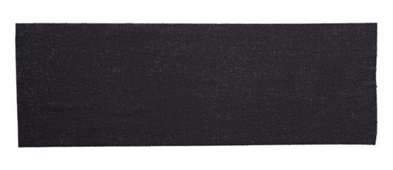 black crumpled torn tape isolated on transparent background