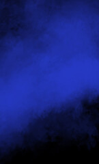 Obraz premium Blue color powder explosion isolated on black background. Royalty high-quality free stock photo image Freeze motion of blue powder exploding. Colorful dust explode. Paint Holi, dust particles splash