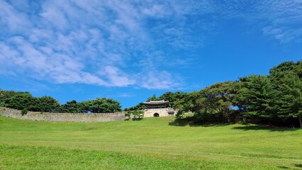 Sangdang Mountain Fortress In Cheongju City, South Korea