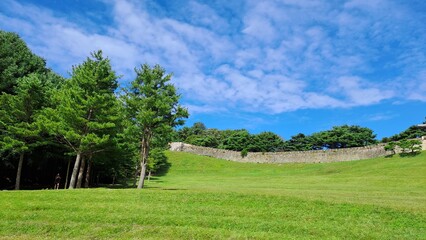 Sangdang Mountain Fortress In Cheongju City, South Korea