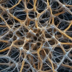 A microscopic view of intricate neural connections in the brain, illustrating its complexity3
