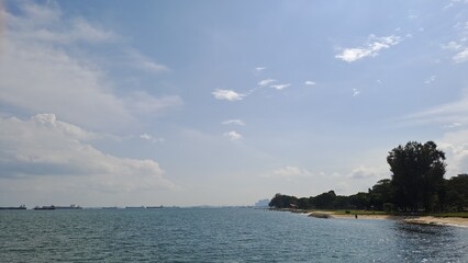 Sunny Day In East Coast Park, Singapore.