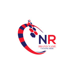 NR letter logo. NR simple and modern logo. NR luxurious alphabet design. Elegant and stylish NR logo design for your company NR letter logo vector design. backround with white