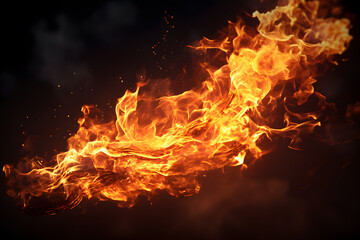 blaze fire flame texture background - generative ai