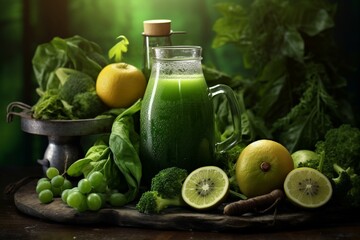Green juice creation. Generative AI