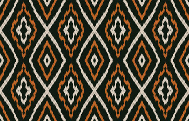 Ethnic abstract ikat art. Aztec ornament print. geometric ethnic pattern seamless  color oriental.  Design for background ,curtain, carpet, wallpaper, clothing, wrapping, Batik, vector illustration.