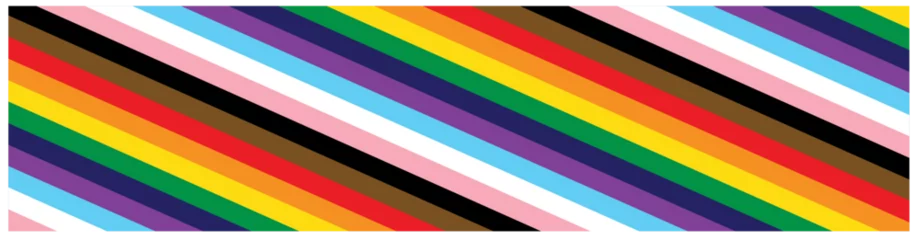 Fotobehang Pride Background with LGBTQ Pride Flag Colours. Rainbow Stripes Background in LGBT Gay Pride Wallpaper © infinity