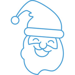 Santa Claus Hat Line Icon