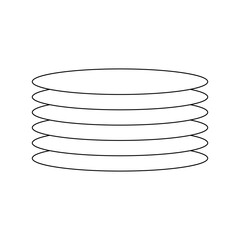 Abstract elements for decorative template