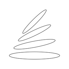 Abstract elements for decorative template