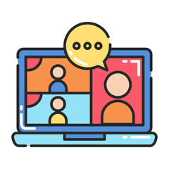 Virtual Meeting Icon