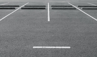 Empty parking lot.