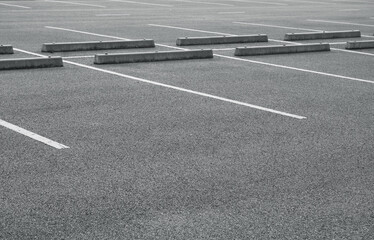 Empty parking lot with marking lines. © Benjamin Salazar 