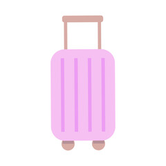 Vector travel bag icon isolated on white background