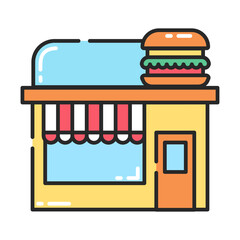 Fast Food Restaurant Icon