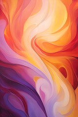 Incredible abstract background of multicolored waves that appear like fabrics moving with the wind