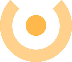 fried egg on a plate