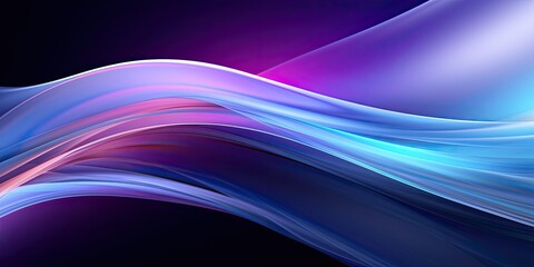 Exploring an Abstract Blue and Purple Colorful Wave Pattern in Contemporary Artistry