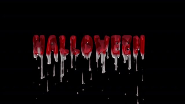 halloween text animation