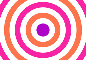 colourful Radial Spiral circle target vector illustration