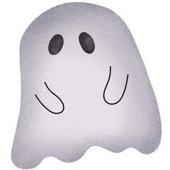 Cute little ghost on Halloween