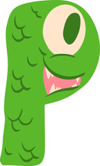Monster Alphabet Letter P