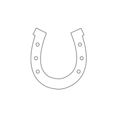 horseshoe isolated on white background