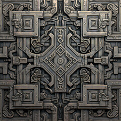 pattern with shapes, pattern, door, design, ornament, Ai generated 