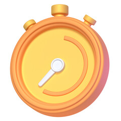 stopwatch 3D Illustration Icon Pack Element