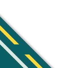 Modern Geometric Corner With Shadow