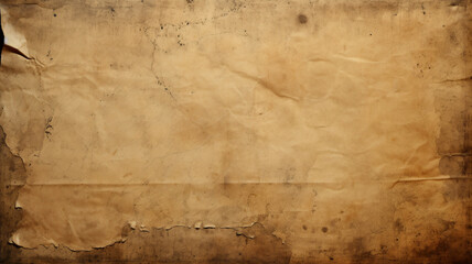 Antique Parchment with Dirty Stains and Weathered Wrinkles - Retro Paper Texture