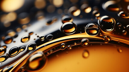 Mesmerizing Vertical Flow of Bubbles in Sharp Focus - Luxury Liquid Art