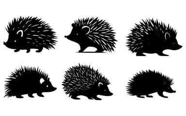 hedgehog vector silhouette © Big Dream