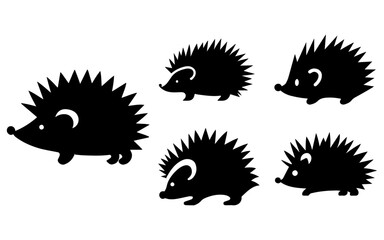 hedgehog vector silhouette