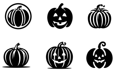 Halloween pumpkin icon vector illustration