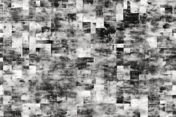 monochrome abstract distressed overlay grunge texture on a white background: