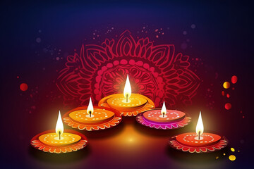 Happy Diwali. Happy Diwali Concept. Happy Diwali Background. Happy Diwali Theme. Generative Ai