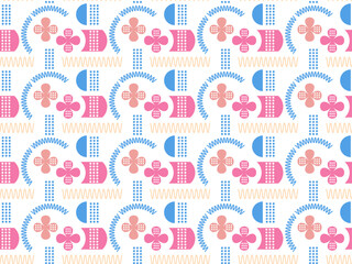 seamless geometric pattern, order, smooth, clear, correct, strict