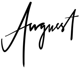 Calligraphy - Month - August