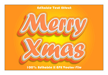Merry Xmas Editable Text Effect