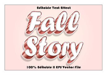 Fall Story Editable Text Effect