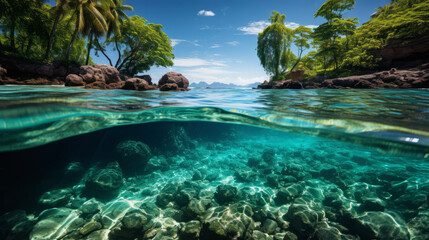 tropical paradise island