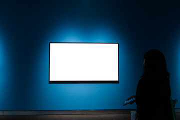 blank frame in gallery