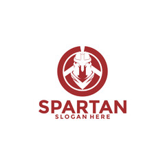 Spartan logo vector, Spartan helmet logo vector illustration design template