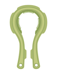 Plastic opener for jar vector illustration isolated on white background