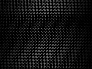 Black metal texture steel background. Perforated metal sheet.