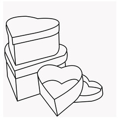 gift box with heart for business